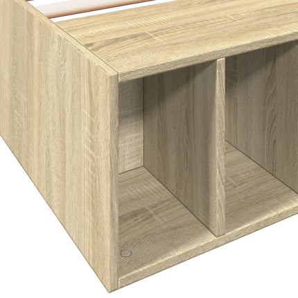 sengeramme 90x190 cm konstrueret træ sonoma-eg