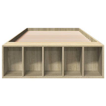 sengeramme 75x190 cm konstrueret træ sonoma-eg