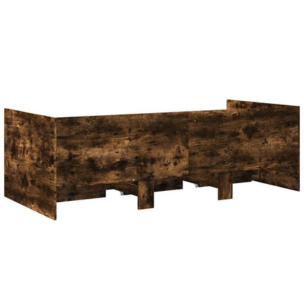 daybed med skuffer uden madras 90x200 cm røget eg