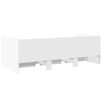 daybed med skuffer uden madras 90x190 cm hvid