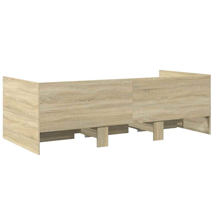 daybed med skuffer uden madras 90x190 cm sonoma-eg