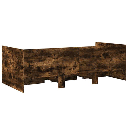daybed med skuffer uden madras 75x190 cm røget eg