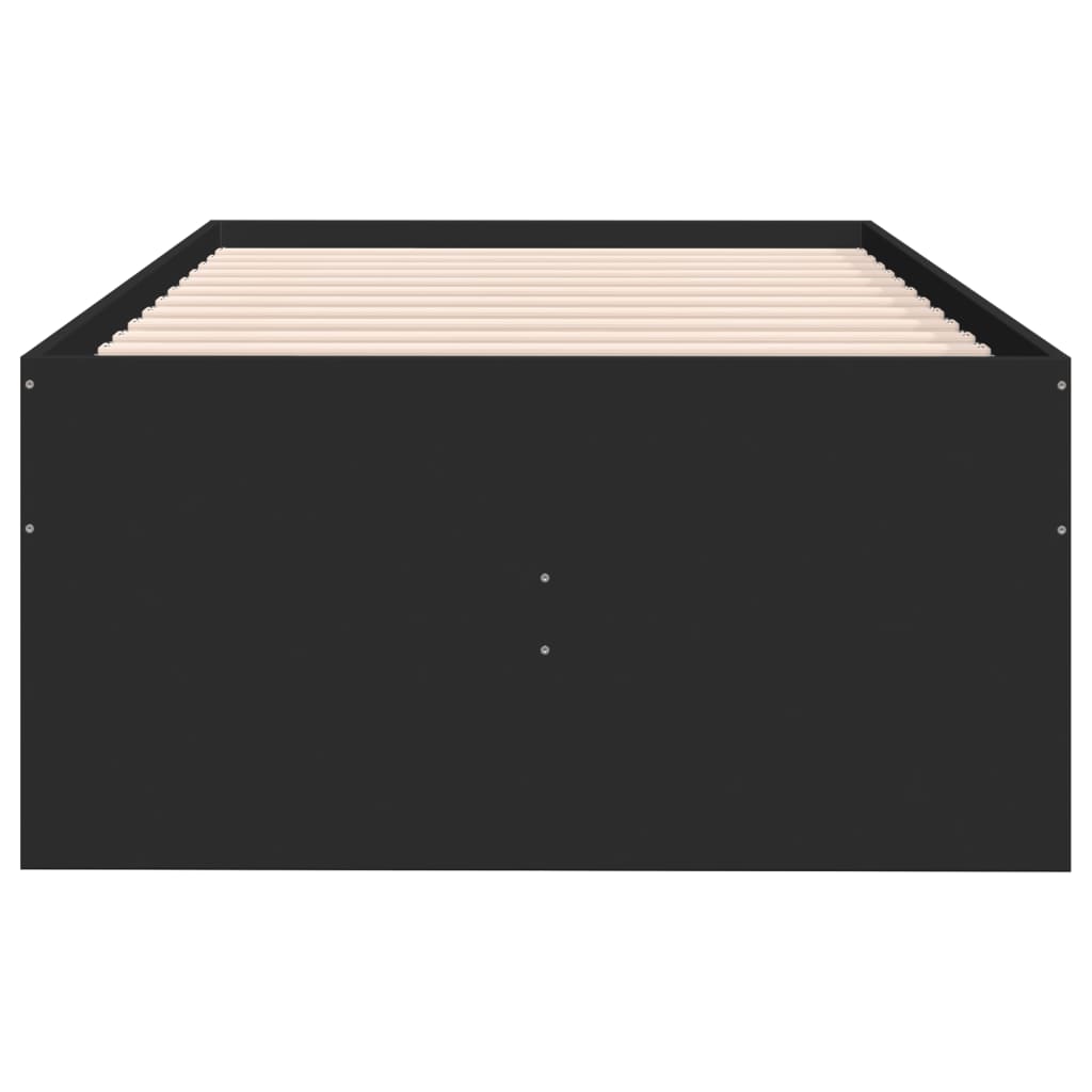 daybed med skuffer uden madras 90x200 cm sort