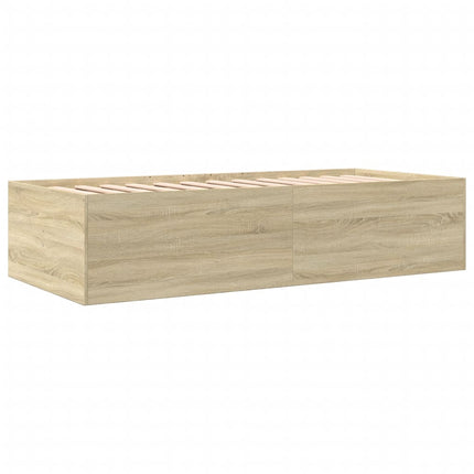 daybed med skuffer uden madras 90x200 cm sonoma-eg