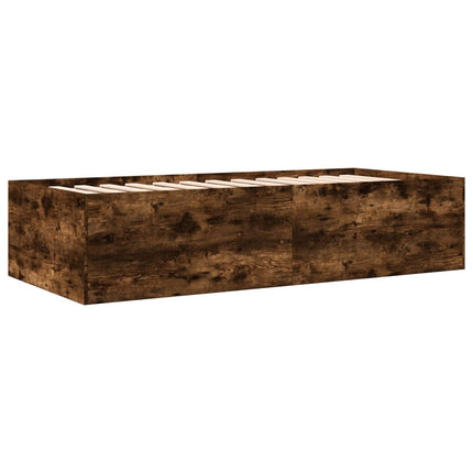 daybed med skuffer uden madras 90x190 cm røget eg