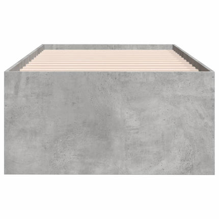 daybed med skuffer uden madras 75x190 cm betongrå