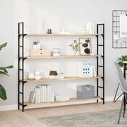 væghylder 3 stk. 140x20x2 cm ubehandlet massivt akacietræ