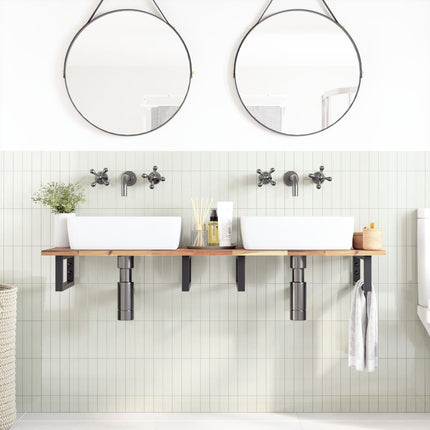 bordplade til toiletbord 120x40x2 cm ubehandlet massivt akacie