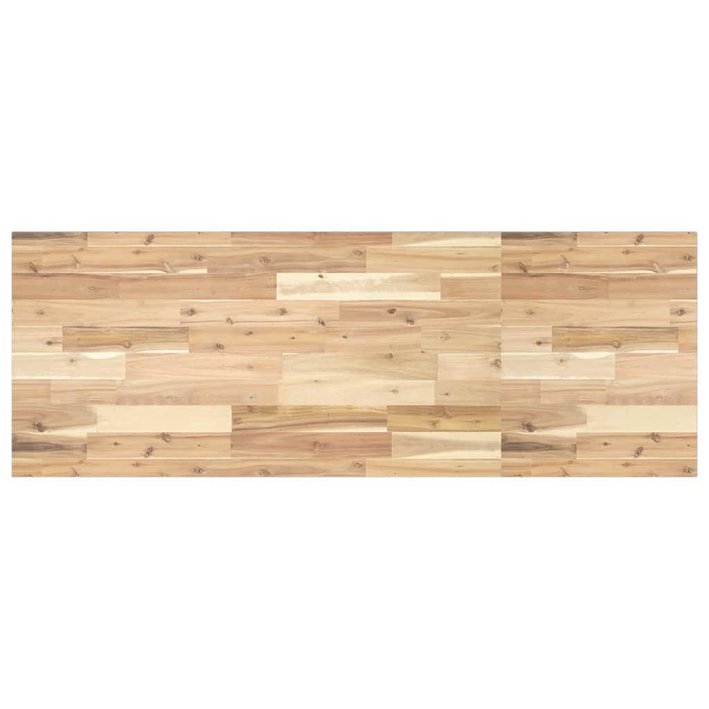 bordplade til toiletbord 120x50x2 cm ubehandlet massivt akacie