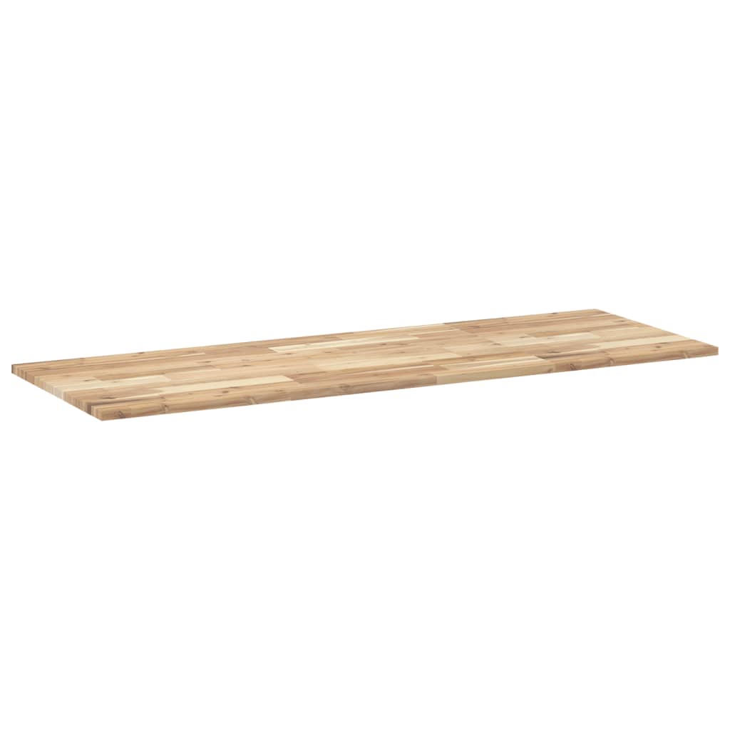 bordplade til toiletbord 120x50x2 cm ubehandlet massivt akacie