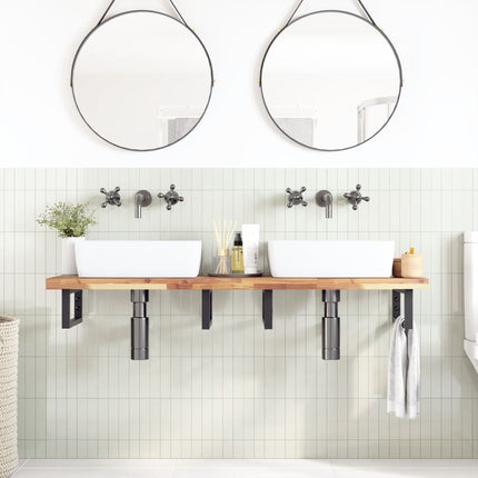 bordplade til toiletbord 160x40x4 cm ubehandlet massivt akacie