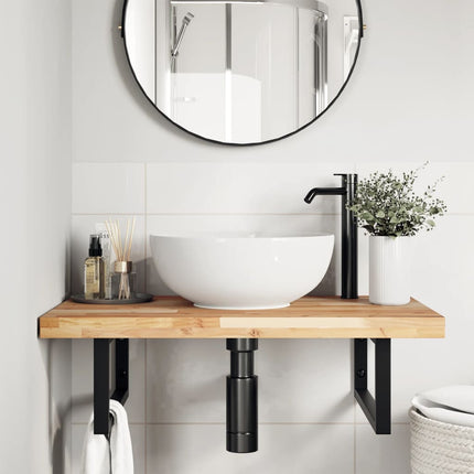 bordplade til toiletbord 100x50x4 cm ubehandlet massivt akacie