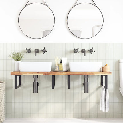 bordplade til toiletbord 120x50x4 cm ubehandlet massivt akacie