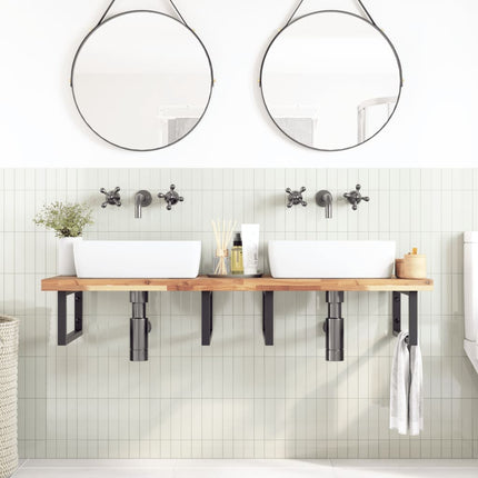 bordplade til toiletbord 140x50x4 cm ubehandlet massivt akacie