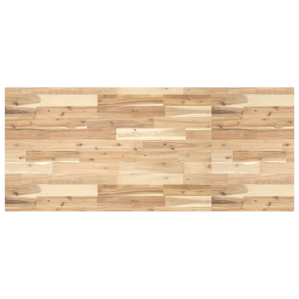 Bordplade til toiletbord 140 × 60 × 4 cm - ubehandlet massivt akacie