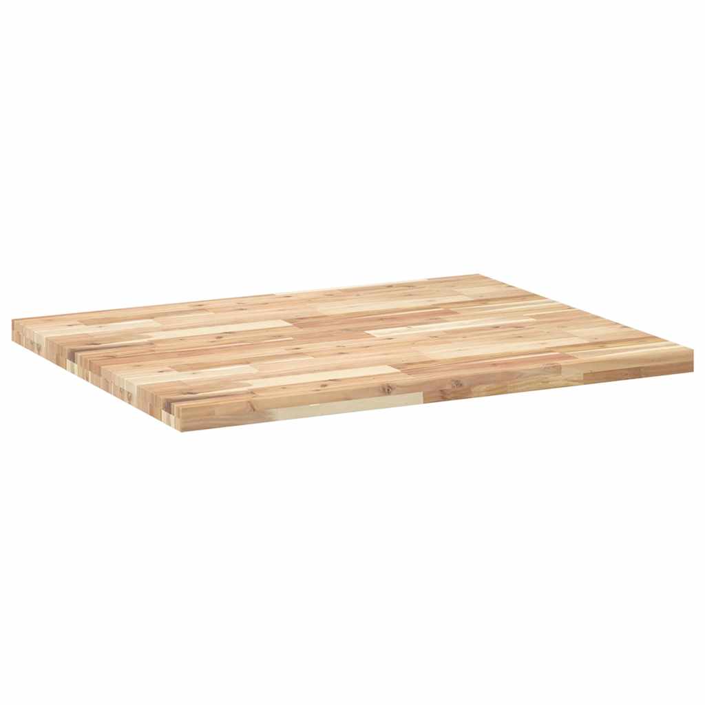 skrivebordsplade 100x80x4 cm ubehandlet massivt akacietræ