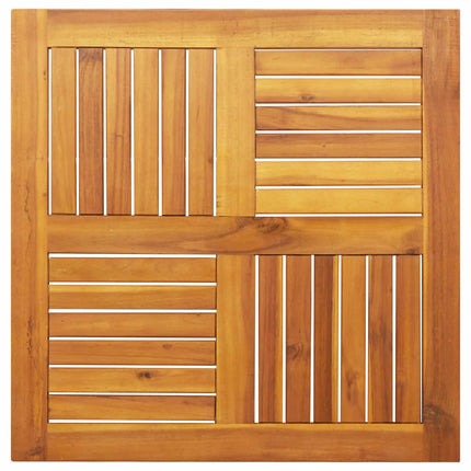 bordplade 70x70x2 cm firkantet massivt akacietræ