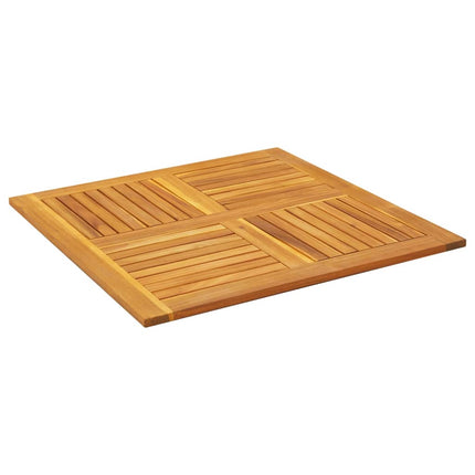 bordplade 90x90x2,2 cm firkantet massivt akacietræ