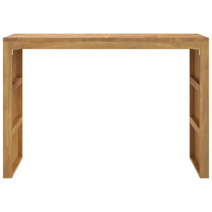 konsolbord 110x35x75 cm massivt teaktræ