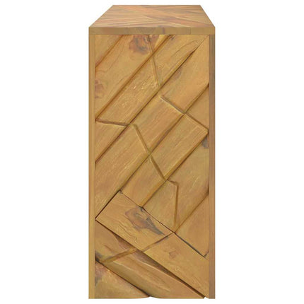konsolbord 110x35x75 cm massivt teaktræ