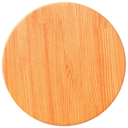 bordplade Ø30x2,5 cm rund massivt fyrretræ gyldenbrun