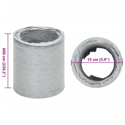 ventilationsslange 6 m Ø15 cm PVC