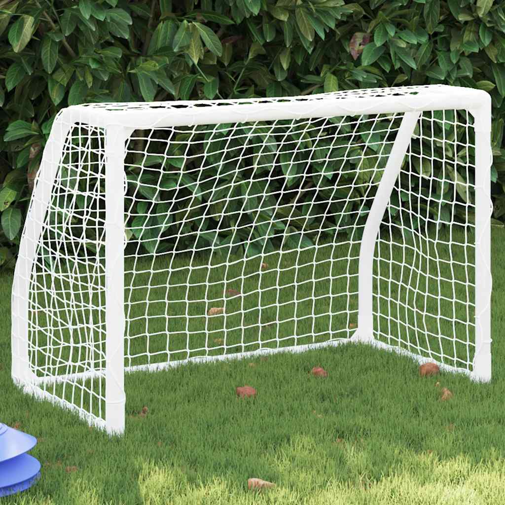 Fodboldmål 2 Stk. 64x35x48 Cm Med Bold Til Børn Metal Hvid - Vidaxl