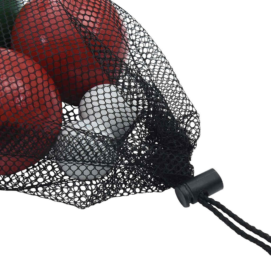 boccia 8 dele med bærepose massivt fyrretræ