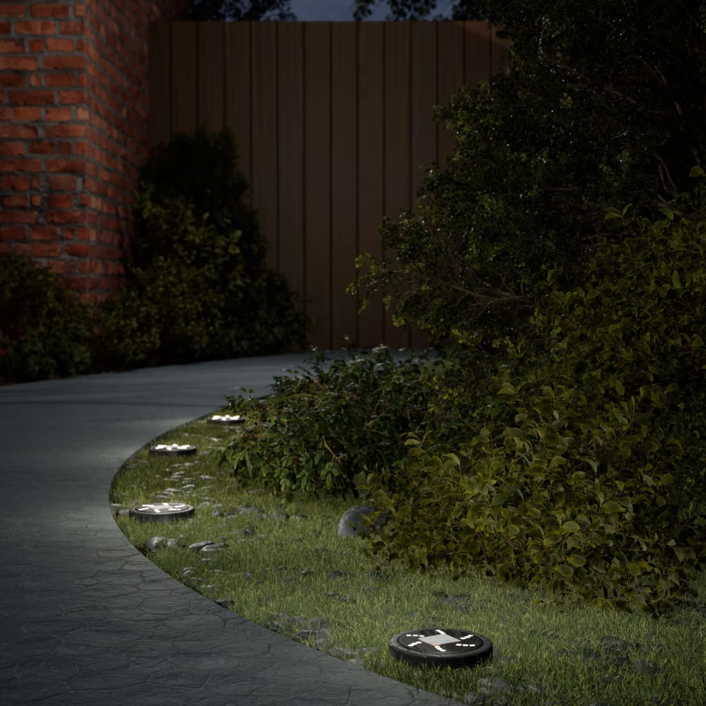 solcellelamper med jordspyd 4 stk. varmt hvidt lys