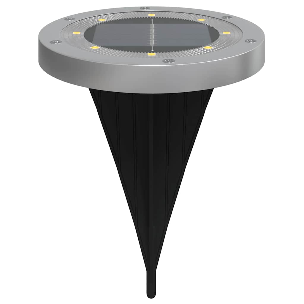 solcellelamper med jordspyd 4 stk. varmt hvidt lys