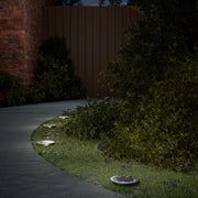 solcellelamper med jordspyd 12 stk. varmt hvidt lys