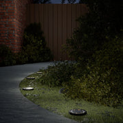 solcellelamper med jordspyd 4 stk. varmt hvidt lys