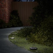 solcellelamper med jordspyd 12 stk. varmt hvidt lys