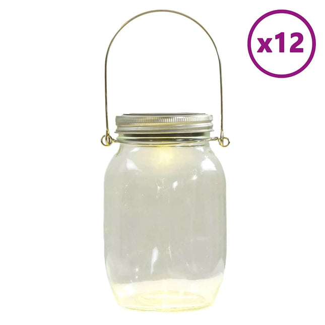 solcellelamper 12 stk. varmt hvidt lys