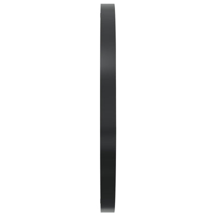 vægur Ø35 cm jern og egetræ brun