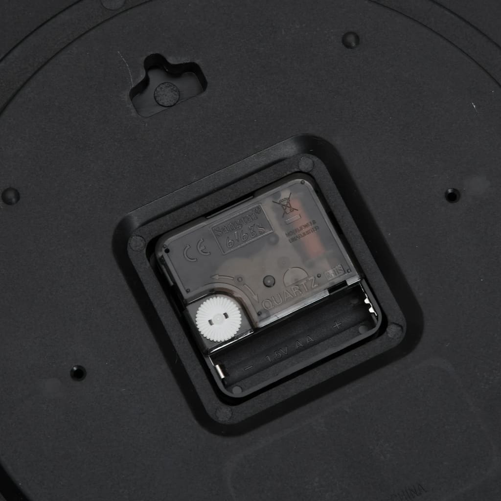vægur Ø25,5 cm polystyren og glas blå