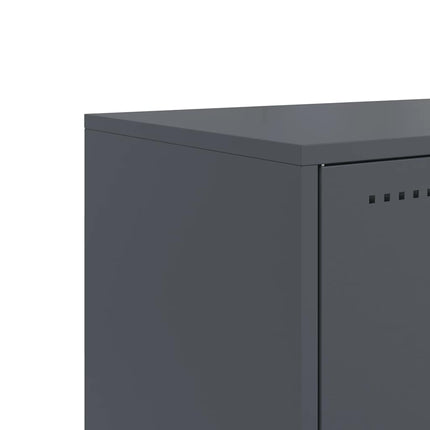 tv-bord 68,5x39x60,5 cm stål antracitgrå