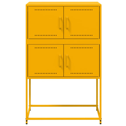 skab 68,5x38,5x107 cm stål sennepsgul