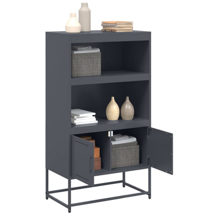 skab 68,5x38,5x123,5 cm stål antracitgrå