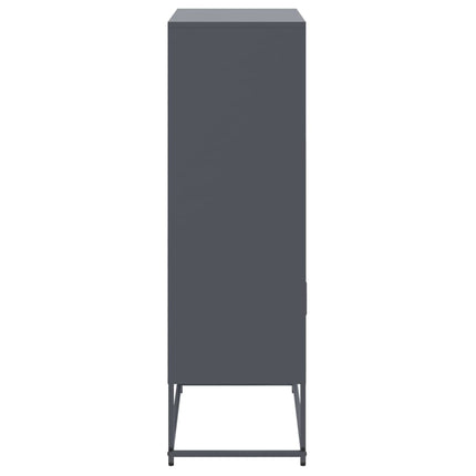 skab 68,5x38,5x123,5 cm stål antracitgrå