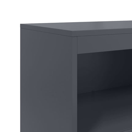 skab 68,5x38,5x123,5 cm stål antracitgrå