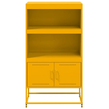 skab 68,5x38,5x123,5 cm stål sennepsgul