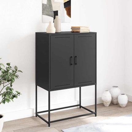 skab 68,5x38,5x107 cm stål sort