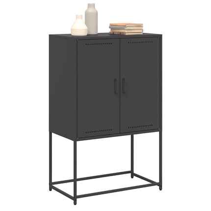 skab 68,5x38,5x107 cm stål sort