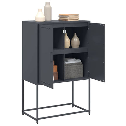 skab 68,5x38,5x107 cm stål antracitgrå