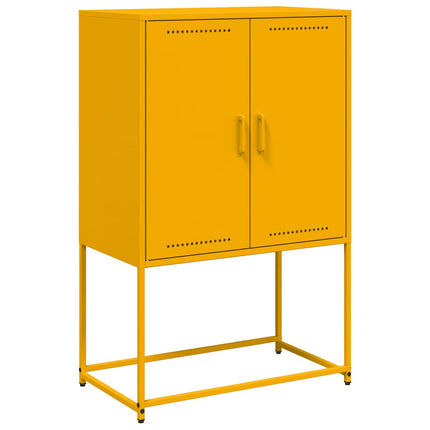 skab 68,5x38,5x107 cm stål sennepsgul