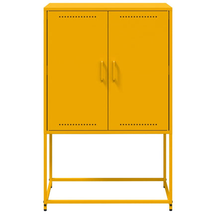 skab 68,5x38,5x107 cm stål sennepsgul