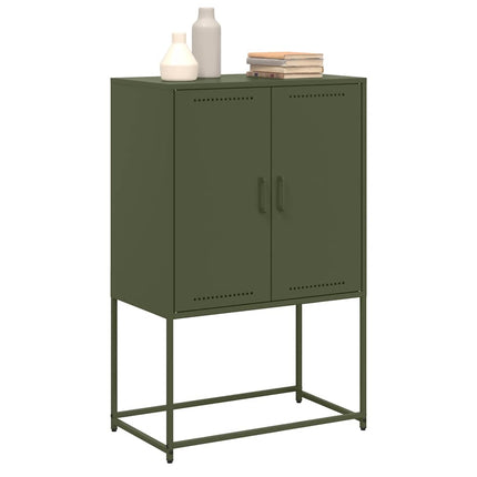 skab 68,5x38,5x107 cm stål olivengrøn