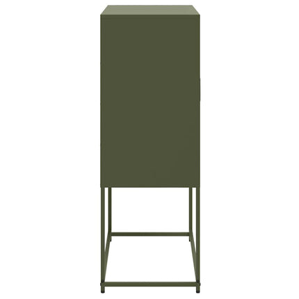 skab 68,5x38,5x107 cm stål olivengrøn