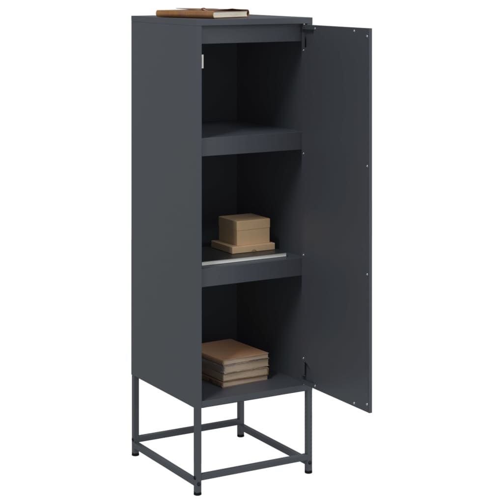 skab 36x39x123 cm stål antracitgrå